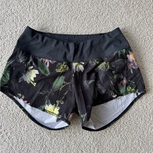 Floral Black Women's Shorts